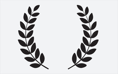 Wreath Vector Art, Icons, and Graphics for Free Download, Laurel Wreath Vector Set Stock Illustration 