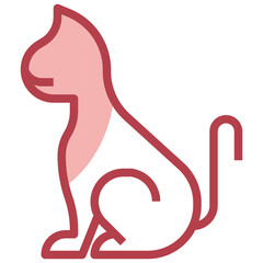 pet line icon,linear,outline,graphic,illustration