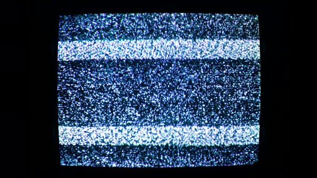 tv white noise static flicker abstract background detuned analog old screen retro television VHS grunge glitch wave effect bad signal grain distortion broadcast reception interference loop template