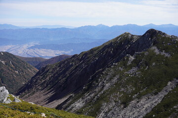 Fototapeta premium Mountain climbing 山 駒ヶ岳 登山
