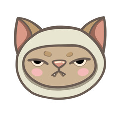 Cat cute pet animal set  Different type of cats