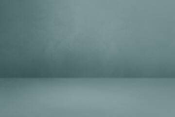 Empty blue grey concrete interior background