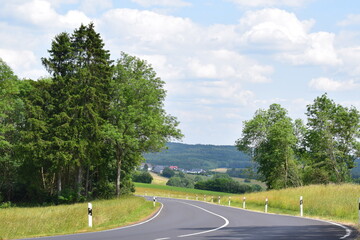 Eifel Landscape with a village in the valley