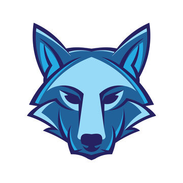 Wolf face vector illustration, perfect for brand logo and e sport team logo design