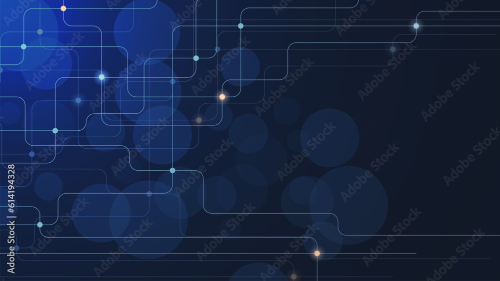 Poster abstract connecting dots and lines. network connection, digital data visualization, social network a