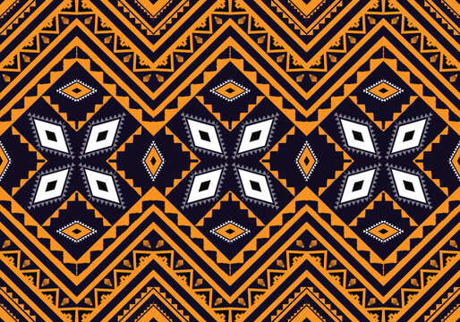 Geometric ethnic pattern. Navajo, Western, American, African,Aztec motif, traditional style. Design for background, wallpaper, clothing, wrapping, Batik, fabric,tile, and prints. Vector illustration.
