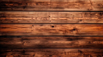 Obraz na płótnie Canvas Wooden table texture. brown planks as background top view. Generative AI
