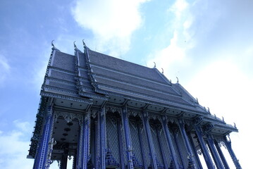 Obraz premium Blue church,Pak Nam Khaem Nu Temple,Chathaburi,Thailand