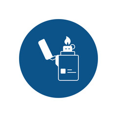 Obraz premium Fire lighter Vector Icon with trendy background colors that can easily edit or modify