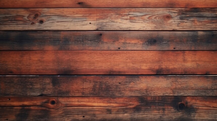 Fototapeta na wymiar Wooden table texture. brown planks as background top view. Generative AI