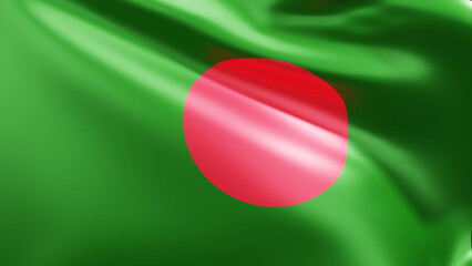 Bangladesh Flag 3d rendering