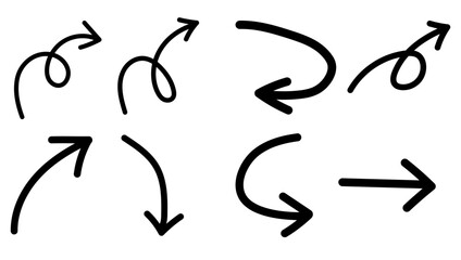 black and white arrows