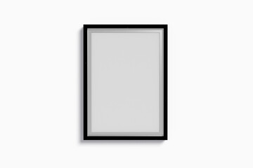 Frame mockup simple with white background