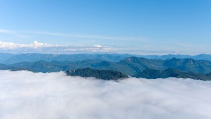 Mount Baker and the Cascade Mountains from above High Rock Lookout 