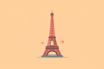 Fototapeta na wymiar Eifel tower vector illustration. Graphic Resources illustration. Generative AI 