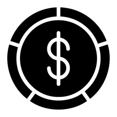 dollar glyph icon