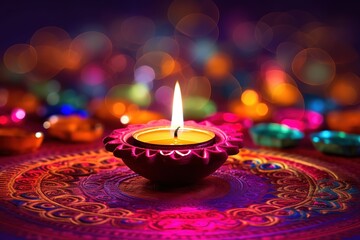 Happy Diwali. Happy Diwali Concept. Happy Diwali Background. Happy Diwali Theme. Generative Ai