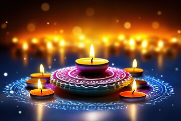 Happy Diwali. Happy Diwali Concept. Happy Diwali Background. Happy Diwali Theme. Generative Ai