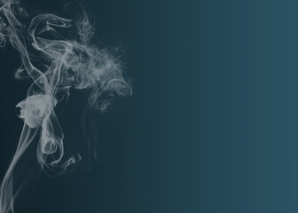 Light smoke on a dark background. Empty space to insert text. Background for design and graphic resources.