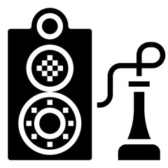 CLASSIC ROTARY PHONE line icon,linear,outline,graphic,illustration