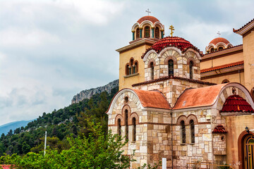 Old orthodox monastery in Greece. St Cyprian Monastery, Attica , Greece