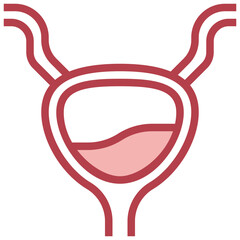BLADDER line icon,linear,outline,graphic,illustration