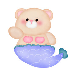 baby bear mermaid 