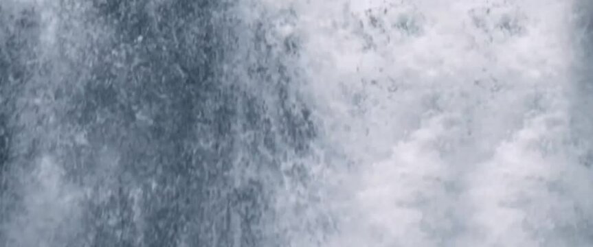 beauty of the swift waterfall slide and refreshing the surrounding conditions