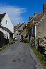 In the street of Kervalet. Summer 2022, France.