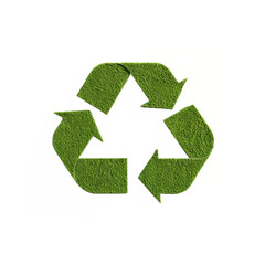 Obraz premium recycle symbol green on transparent background 