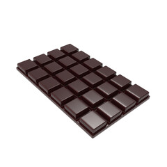 delicious Dark chocolate bar 3d illustration render