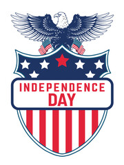 American flag, symbol for 4th July, Independence Day celebration. Patriotic Typography Graphics. National printing design. 
Fashion Print sportswear apparel, t shirt, card, banner. Vector illustration