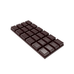 delicious Dark chocolate bar 3d illustration render