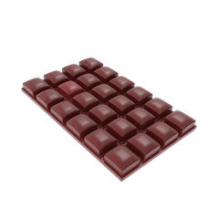 delicious Dark chocolate bar 3d illustration render