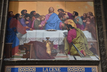 La Cène à l'église Saint-Vincent-de-Paul à Paris. France