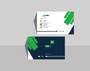 Modern Creative And Clean Business Card Design Template, Visiting Card, name card template ,horizontal simple clean layout design template ,Business card design set template for company.