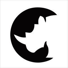 rhino logo black and white design