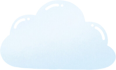 Fototapeta premium Cute cloud hand drawn illustration