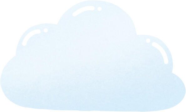Cute cloud hand drawn illustration