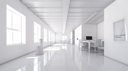 Office modern business interior 