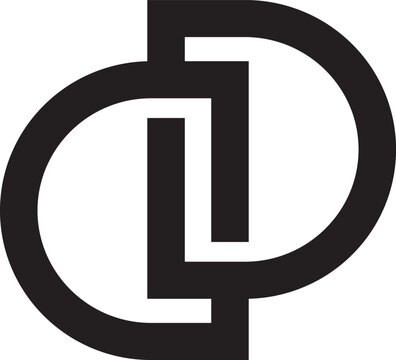 Modern DD logo design