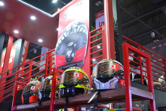 Kyt helmets at Inside racing bike festival in Pasay, Philippines
