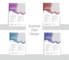 Modern and creative set of business Flyers