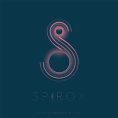 Obraz premium Minimal Space Logo design, Celestial logotype, Galaxy, Abstract, Simple, Minimalistic, Universe, Solar, Space, Sun logo, Star, S letter logo, Spiral logo, Space emblem, Galaxy sign, Icon