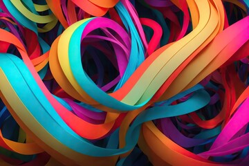 close up of colorful bands