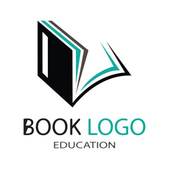 Book logo design template