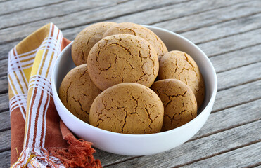 Molasses and ginger cookies
