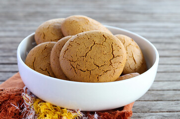 Molasses and ginger cookies