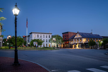 Downtown Gettysburg in the morning