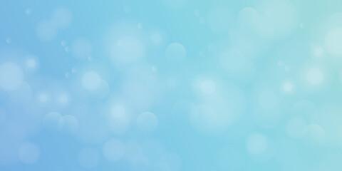 Light Blue Background With Bokeh Effect 